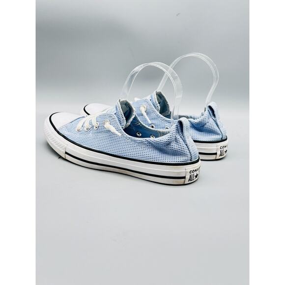 Converse Shoes Women 7 Blue Knit Chuck Taylor All Star Shoreline Low Top Sneaker - Picture 6 of 12